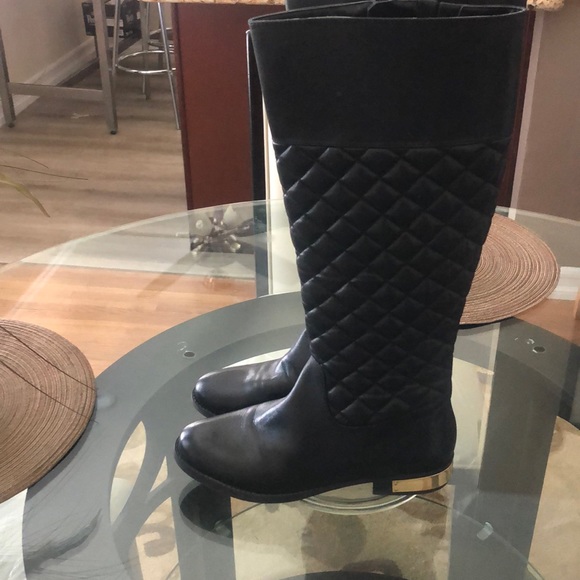 Quilted Rider Vince Camuto Boots - Picture 2 of 5